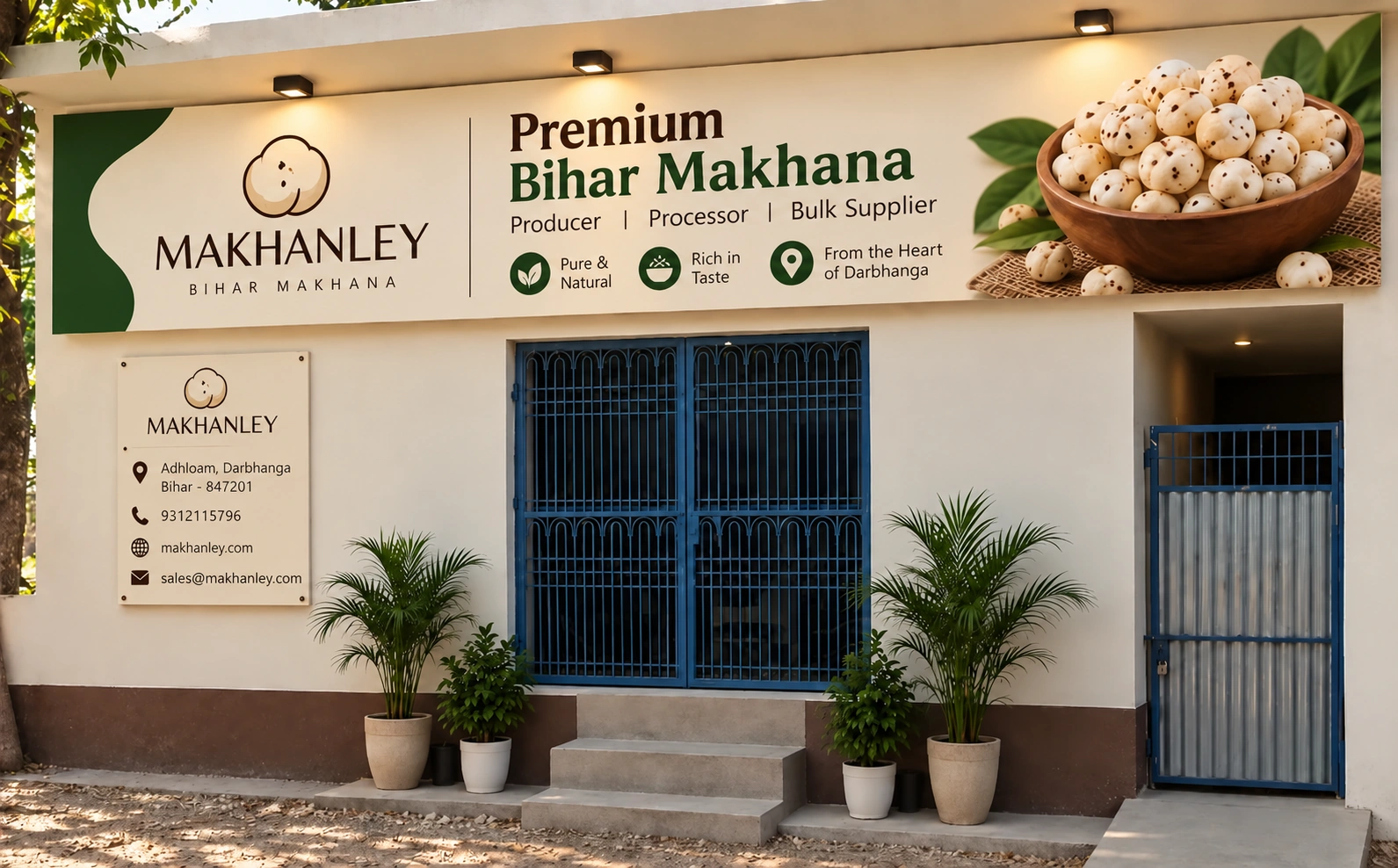Makhanley premises in Adhloam, Darbhanga, Bihar